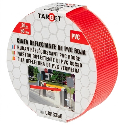 Cinta Reflectante Roja 33m x 50mm